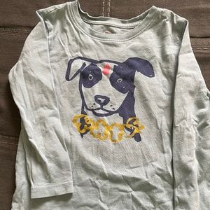 Toddler Size 3 Long Sleeved T-Shirt, Cute Tea Graphic Print Dog